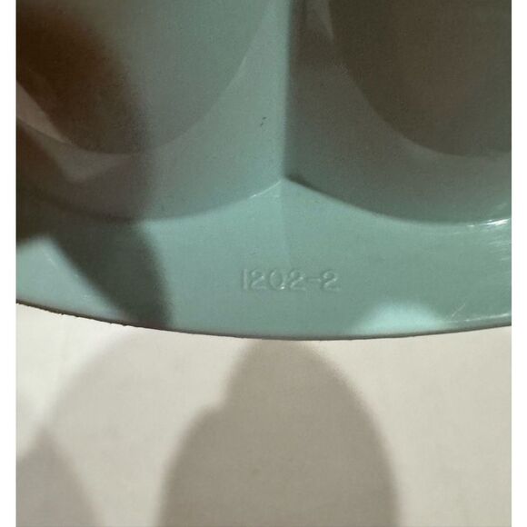 Tupperware Jello Mold Vintage Retro 1970s Light Blue 3 pc Jel A Ring 1201 1203 - Picture 5 of 6